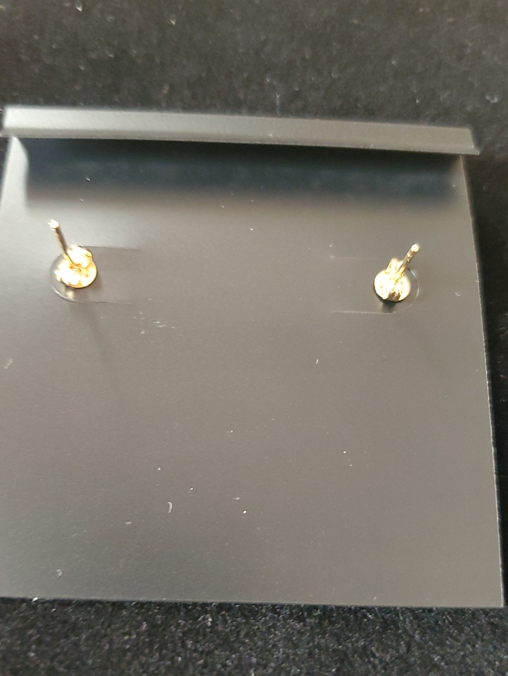 Coach Open Circle Stone Stud Earrings/Gold-tone - Picture 5 of 7